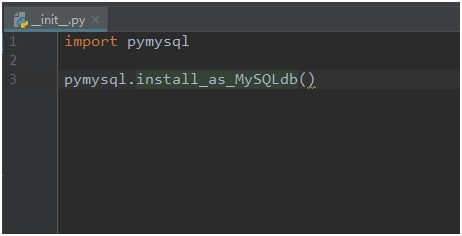 Django连接MySQL数据库
