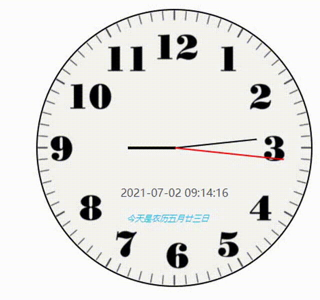 JavaScript制作电子时钟