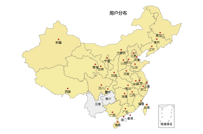 Echarts-用户分部图展示