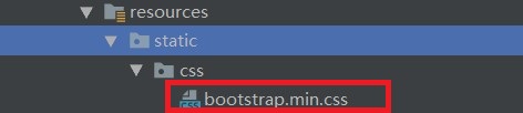Springboot框架中bootstrap.css技术引入