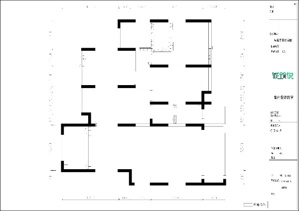 整套家装CAD施工图图纸，完成｜室内CAD培训课程作品