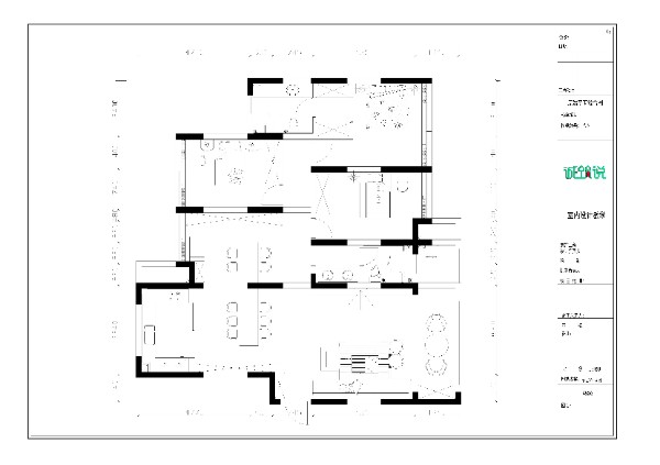 整套家装CAD施工图图纸，完成｜室内CAD培训课程作品